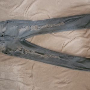 High rise Ripped jeans